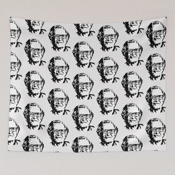 Item preview, Noam Chomsky Stencil White   designed and sold by SamaraBoyle.