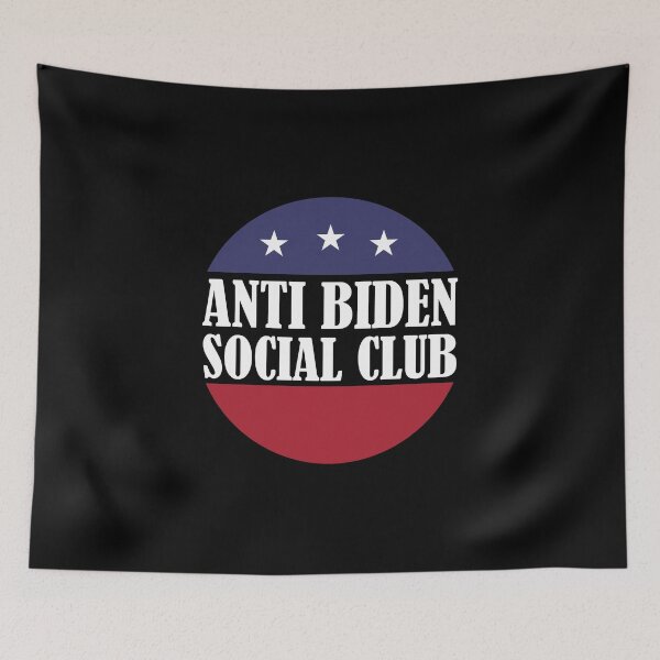 Item preview, Anti Biden Social Club, American Flag Design designed and sold by notasimp.