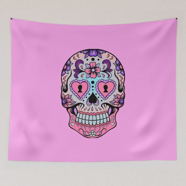 Item preview, Skull with floral designed and sold by NyengRepublic.
