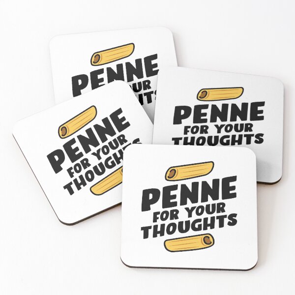 Item preview, Penne For Your Thoughts - Funny Pasta Food Pun designed and sold by Sky1I.