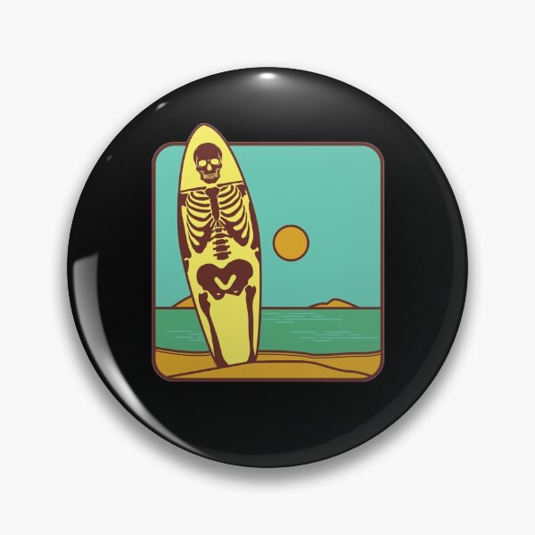Item preview, Human skeleton surfing designed and sold by Dynamitebucket.