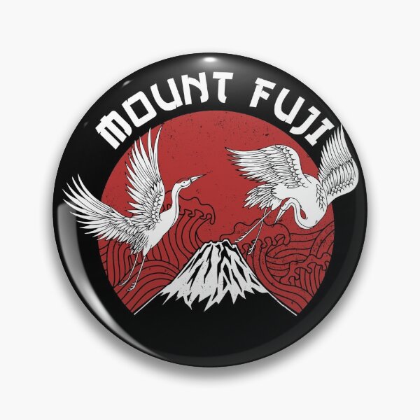 Item preview, Fuji Mount Tokyo Japan Fujiyama Japanese Crane Inspired 80s Style designed and sold by enjoytheshirt.