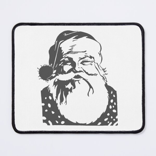 Item preview, Santa gray grey monochrome black and white designed and sold by aapshop.