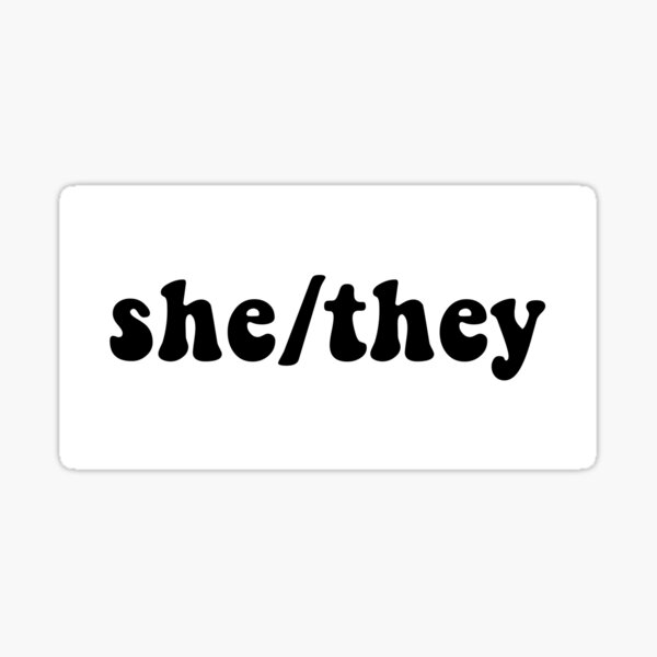 Pronoun Sticker Shethey Sticker For Sale By Designsbysummer Redbubble 2026