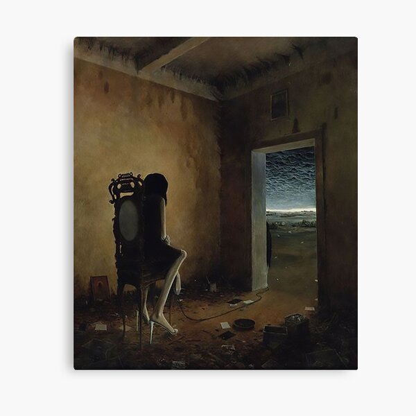 Ohne Titel (The Missy) von Zdzislaw Beksinski Leinwanddruck