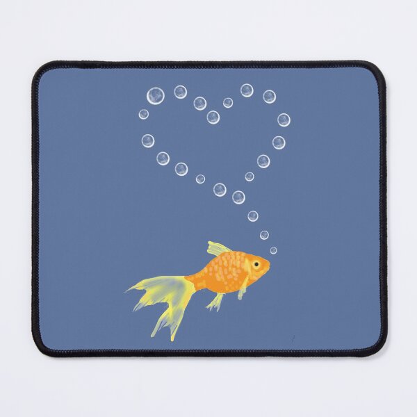 Item preview, Goldfish Surrounded by Bubble Heart designed and sold by Amy Hadden.