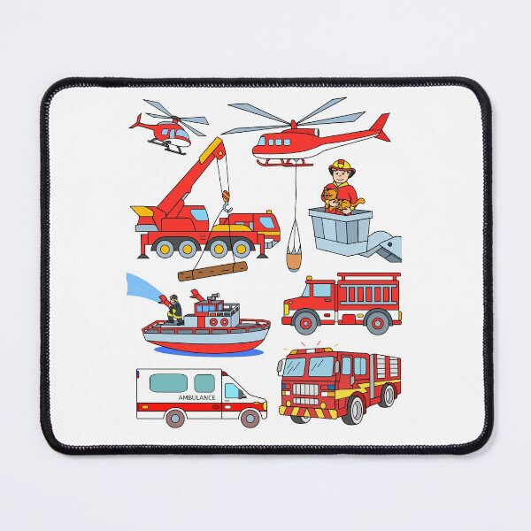 Item preview, Firetrucks Fireman Firefighter Vehicles designed and sold by samshirts.
