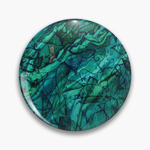 Item preview, Turquoise Patina Effect Botanical Leaves Pattern designed and sold by MyColorfulDream.