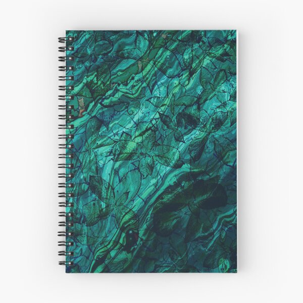 Item preview, Turquoise Patina Effect Botanical Leaves Pattern designed and sold by MyColorfulDream.