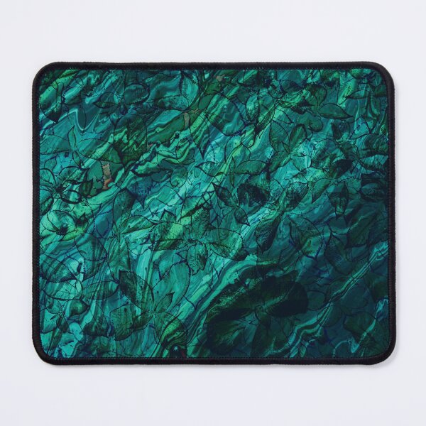 Item preview, Turquoise Patina Effect Botanical Leaves Pattern designed and sold by MyColorfulDream.