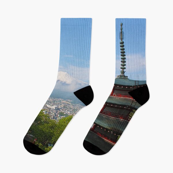 Item preview, Fujiyoshida Pagoda Temple, Japan Attractions, Japan Tourist Attractions, Japanese Attractions, Visit Japan Today designed and sold by nihontees.