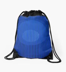 Black Rainbow - Blue Drawstring Bag