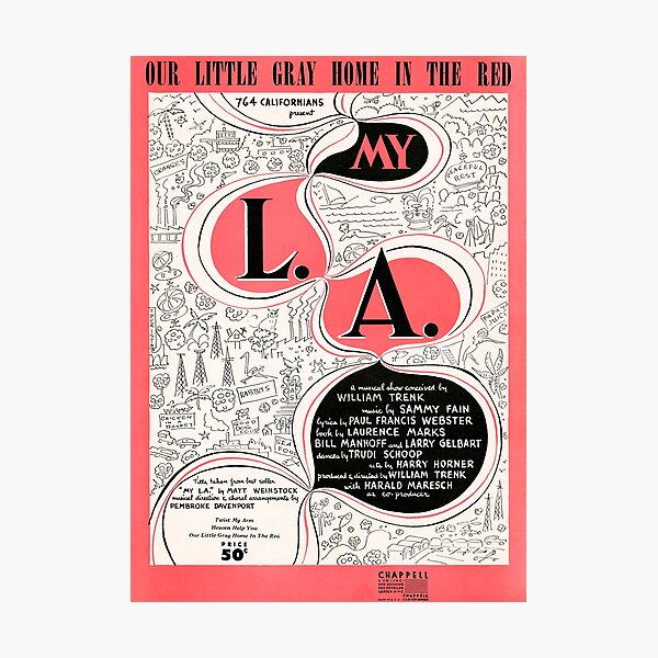 Item preview, OUR LITTLE GRAY HOME IN THE RED  (vintage illustration) designed and sold by ART INSPIRED BY MUSIC.