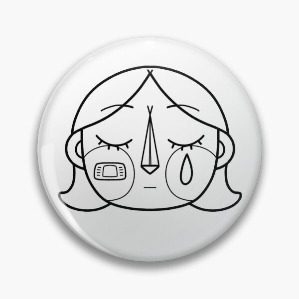 Item preview, Symmetrical girl face simple lineart designed and sold by cyelpeach.