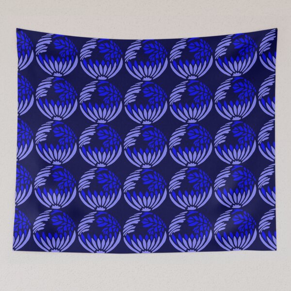 Item preview, Art nouveau blue ornamental balls designed and sold by aapshop.