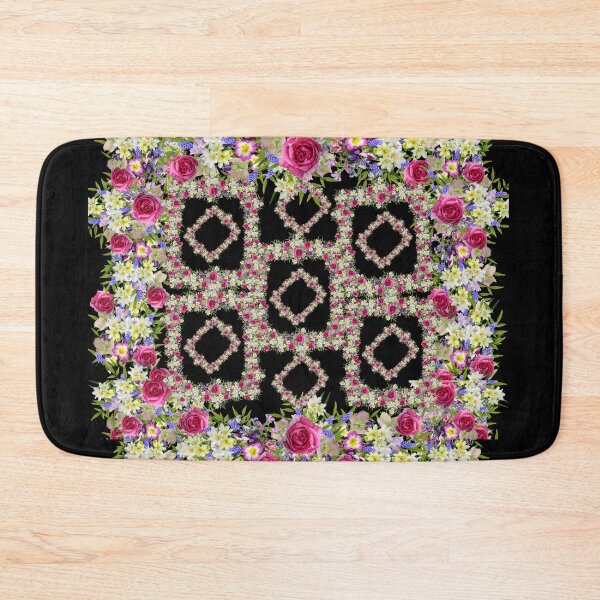 Item preview, colourfull flowers frame with green leaves designed and sold by bano12.