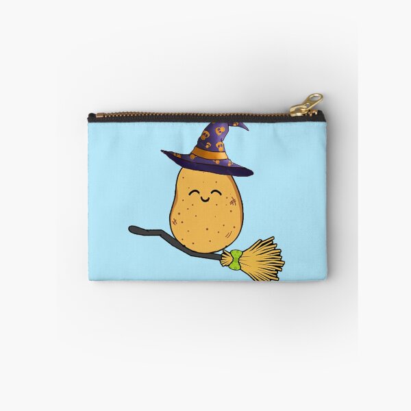 Item preview, Cute spud potato Halloween witch drive a stick designed and sold by NyengRepublic.