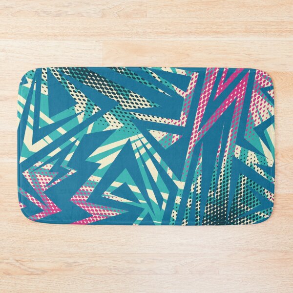 Item preview, Abstract urban pattern with curved geometry elements and dots designed and sold by TeeFashionShop.