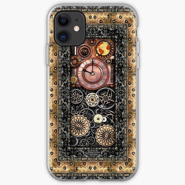 Infernal Steampunk Timepiece #2B Vintage Steampunk phone cases iPhone Soft Case