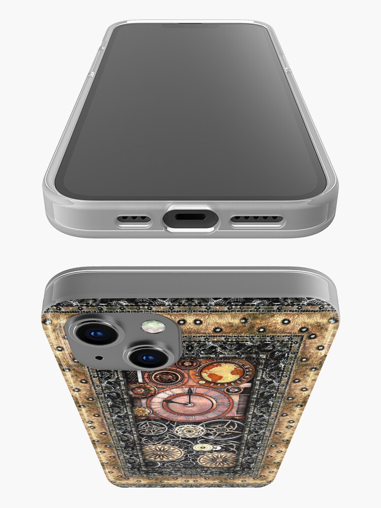 Alternate view of Infernal Steampunk Timepiece #2B Vintage Steampunk phone cases iPhone Case