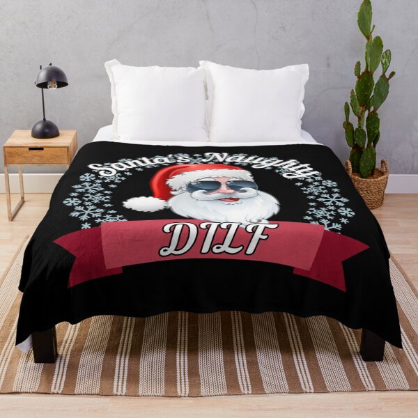 Item preview, Santa's Naughty DILF - Funny Christmas - Gift for Hot Dads designed and sold by CaitU.