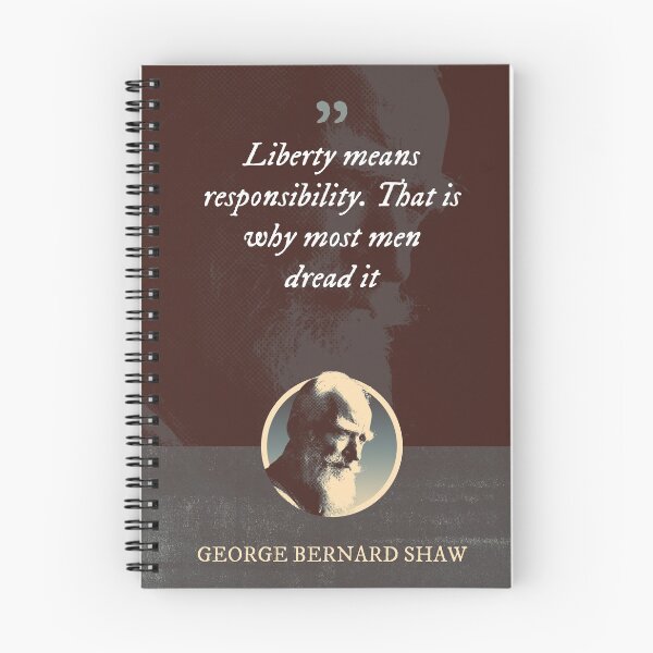 Item preview, George Bernard Shaw - Liberty means responsibility. That is why most men dread it designed and sold by Syahrasi.