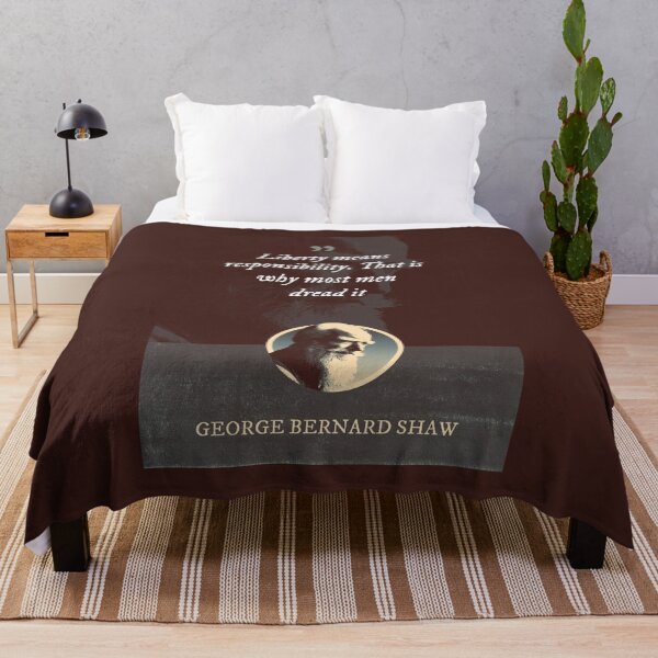 Item preview, George Bernard Shaw - Liberty means responsibility. That is why most men dread it designed and sold by Syahrasi.