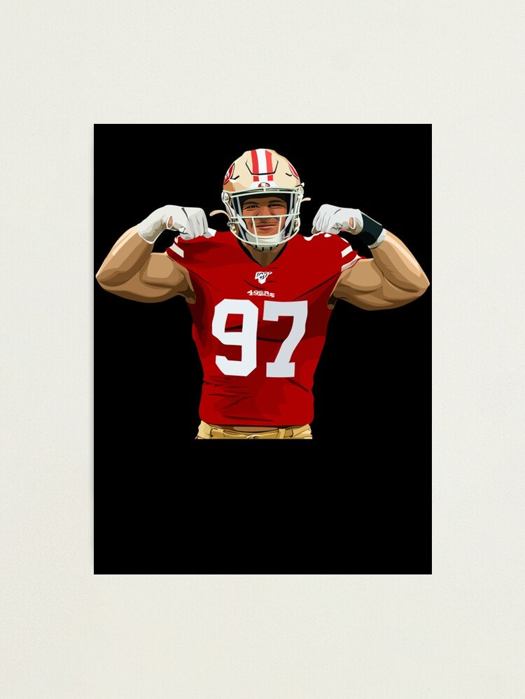 New Adult Red 49ers #97 NICK BOSA jersey