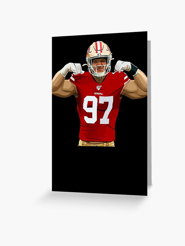 Red Retro American Football Jersey Nick Bosa #97 Jersey Custom