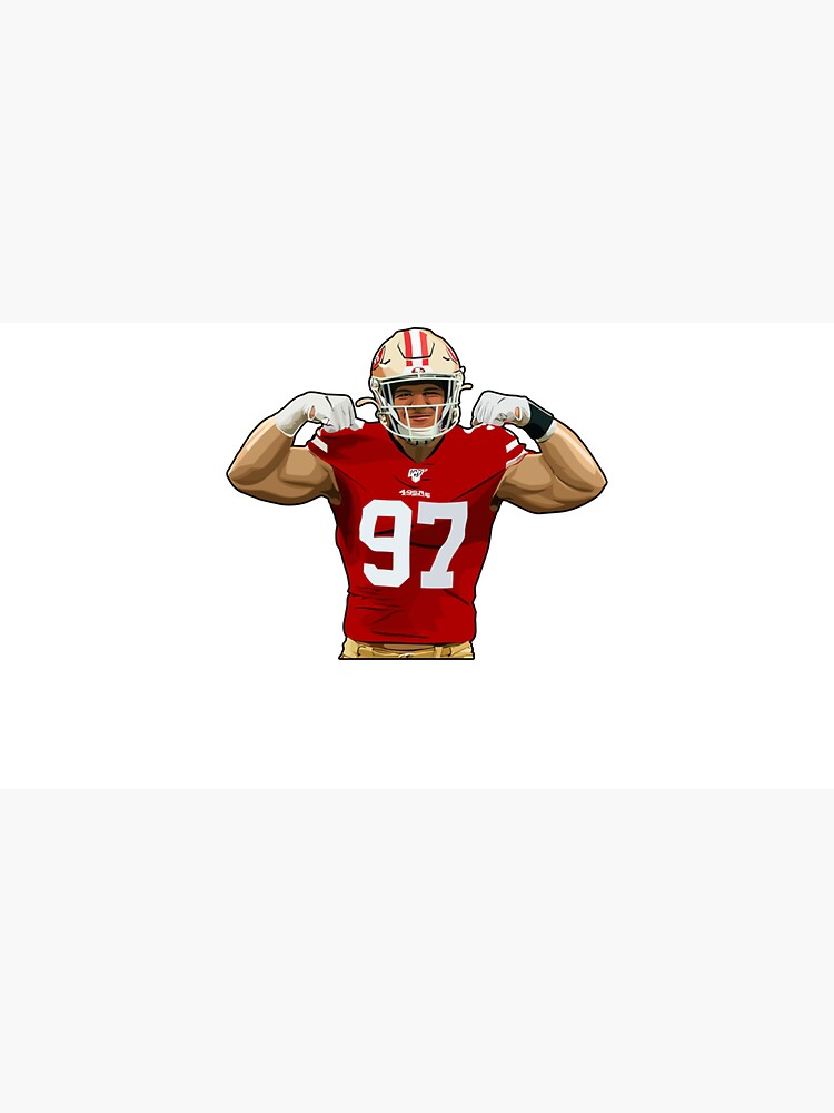 Nick Bosa 97 Strength  Sticker for Sale by TillmanHudson