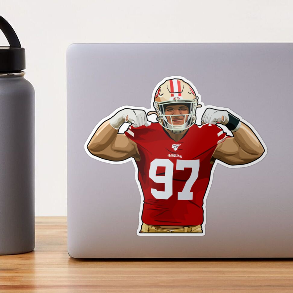 Nick Bosa 97 Strength  Sticker for Sale by TillmanHudson