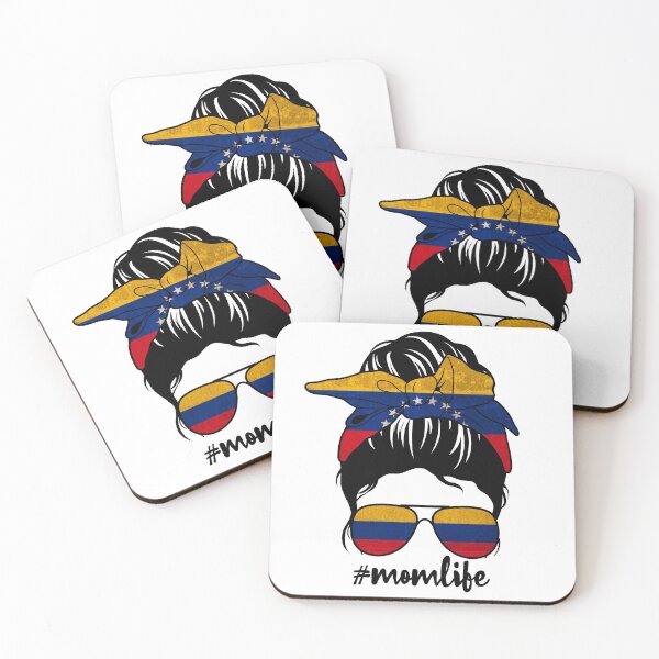 Item preview, Venezuelan Mom Life Messy Bun Patriotic Venezuela Flag  designed and sold by TheWildStyle.