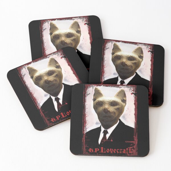 Item preview, H.P. Lovecat grunge style portrait designed and sold by Zanimations.