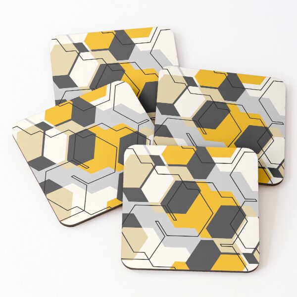 Item preview, Colorful abstract messy seamless pattern with hexagon, geometric shapes. designed and sold by TeeFashionShop.