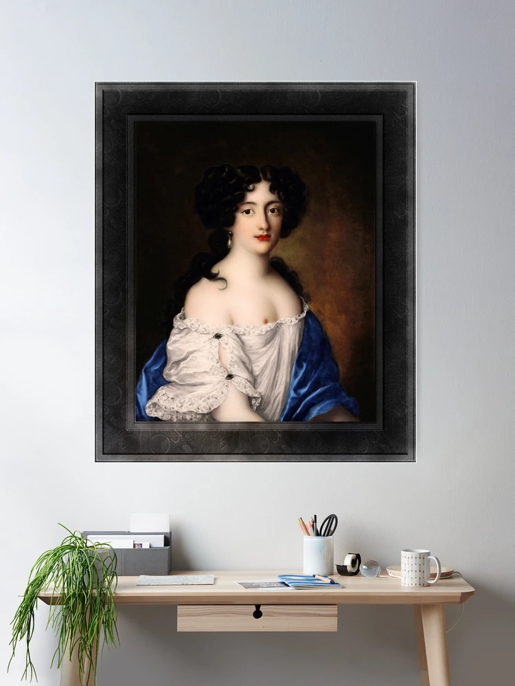 Portrait of Hortense Mancini by Jacob Ferdinand Voet - The Beauty Of Aphrodite 2 Portrait of Hortense Mancini by Jacob Ferdinand Voet Classical Xzendor7 Old Masters Reproductions Wall Poster Art Print