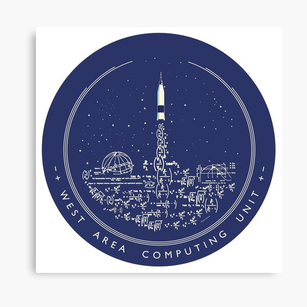 West Area Computing Unit Homage Patch w/ border Canvas Print