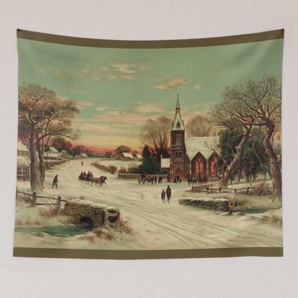 Item preview, Christmas Eve in the country designed and sold by aapshop.