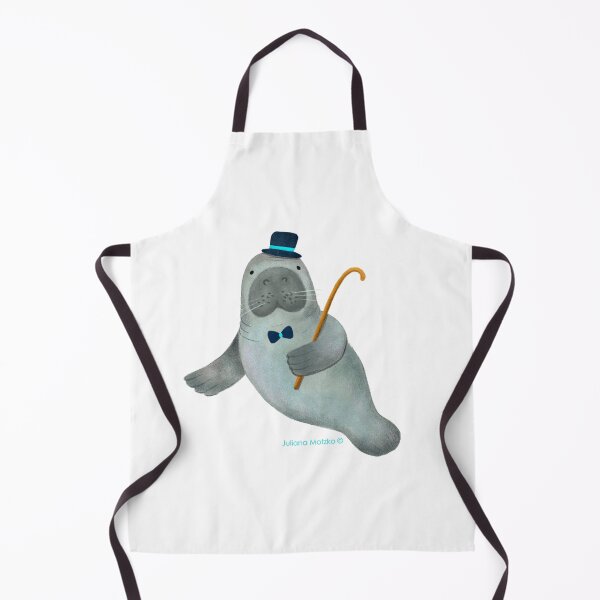 Item preview, Manatee with hat, bow tie and stick designed and sold by julianamotzko.
