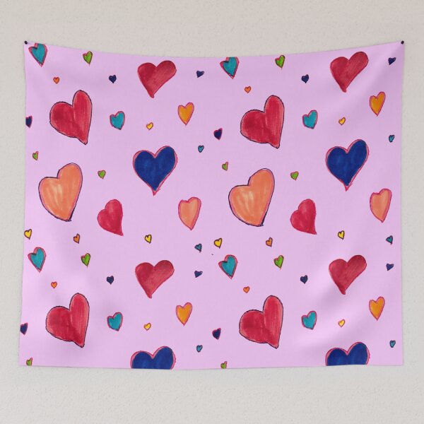 Item preview, Floating hearts  designed and sold by ArtistRebeccaLS.