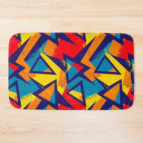 Item preview, Seamless abstract pattern with curved geometry elements and grunge spots designed and sold by TeeFashionShop.