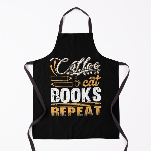 Artikelvorschau, Coffee Cat Books Repeat - Trendiges Design für Buchliebhaber und Katzenliebhaber Illustration entworfen und verkauft von Prince - Bestseller ★★★★★.