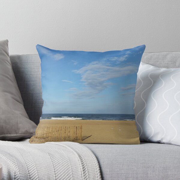 Sandhaven Beach Throw Pillow