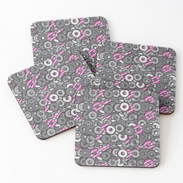 Item preview, Strawberry pink Donut pattern designed and sold by Donutlovers.