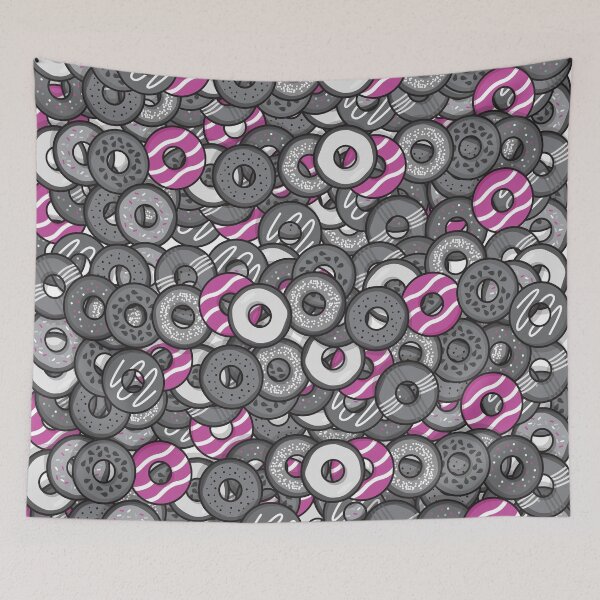Item preview, Strawberry pink Donut pattern designed and sold by Donutlovers.