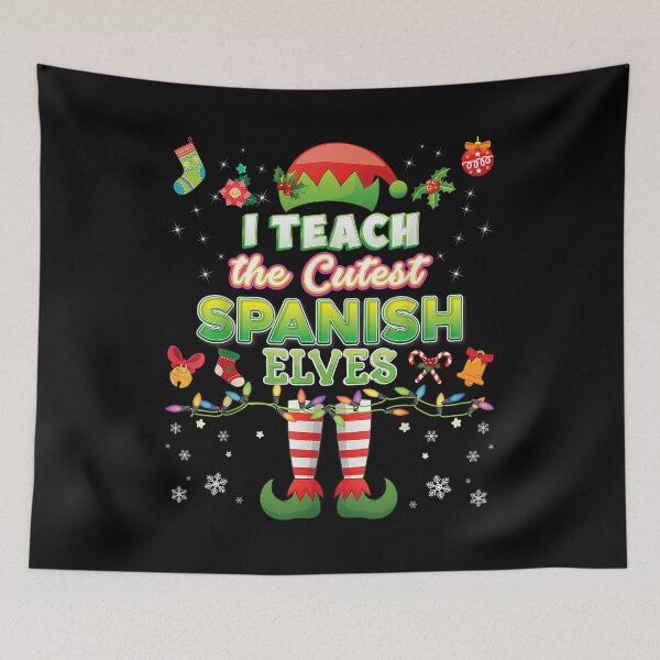 Item preview,  Teach Cutest Spanish Elves Teacher Christmas Elf Suit designed and sold by olivee79.