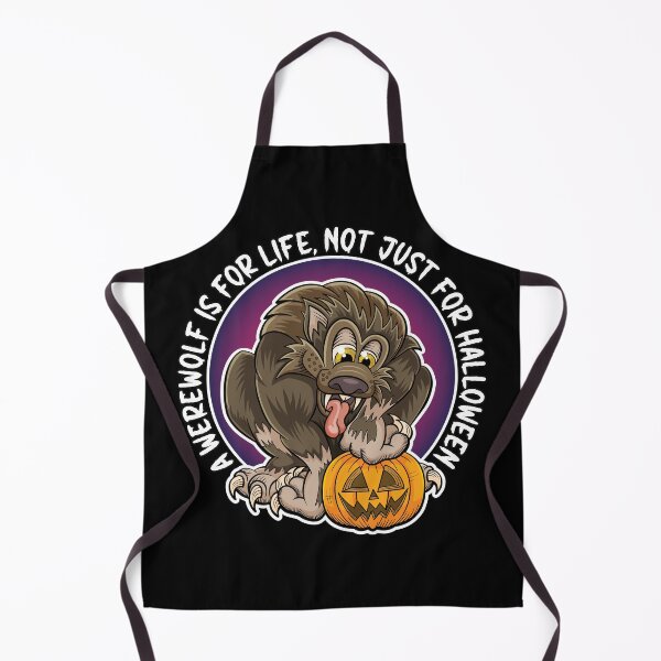 Item preview, A werewolf is for life, not just for Halloween. Cartoon werewolf with pumpkin design. designed and sold by robimerch.