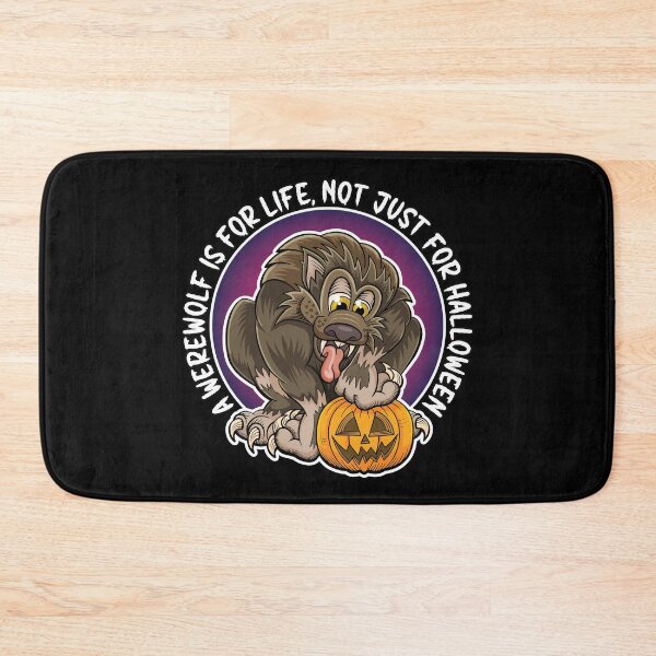 Item preview, A werewolf is for life, not just for Halloween. Cartoon werewolf with pumpkin design. designed and sold by robimerch.
