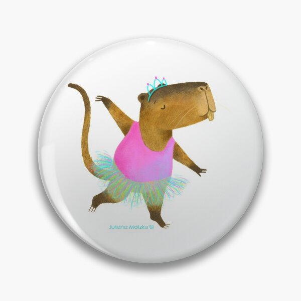 Item preview, Capybara / Nutria dancing ballet designed and sold by julianamotzko.