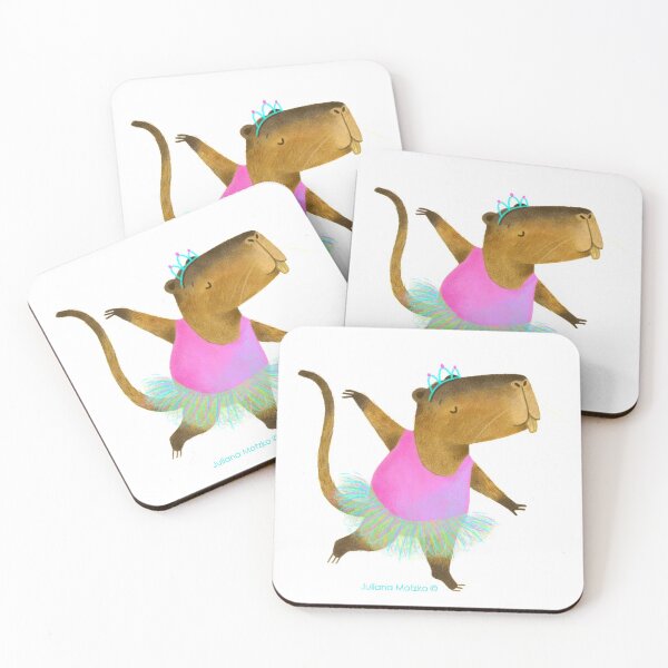 Item preview, Capybara / Nutria dancing ballet designed and sold by julianamotzko.