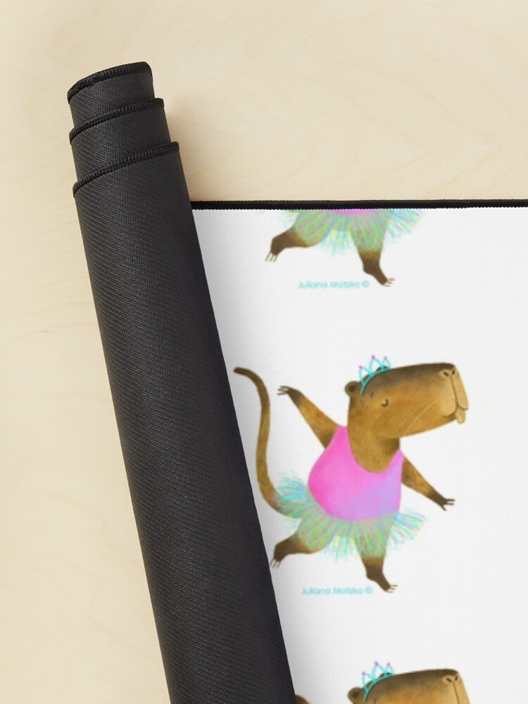 Alternate view of Capybara / Nutria dancing ballet Mouse Pad